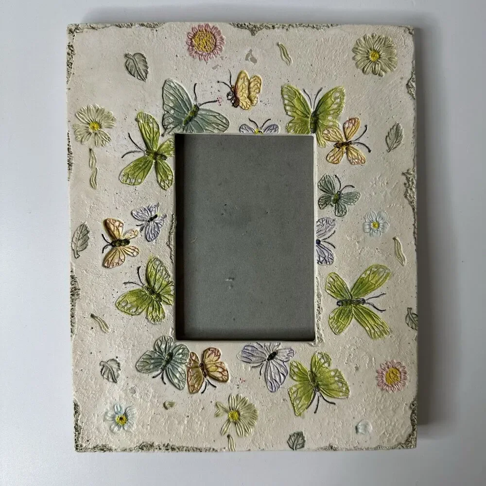 Butterfly Floral Picture Frame 3x4.5